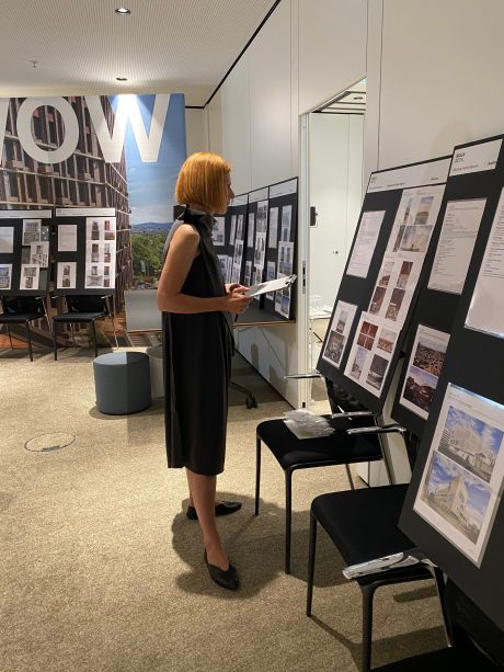 Meeting of the Jury members to select the winners out of 50 nominated projects 2022. Jury members: Brigitte Shim. Shim Sutcliffe Architects (CA). Tina Gregoric. Dekleva Gregoric Architects (SI). Ingrid van der Heijden. CIVIC Architects (NL). Jesper Gottlieb. Gottlieb Paludan Architects (DK). Wilfried Kuehn. Kuehn Malvezzi Architects (DE)