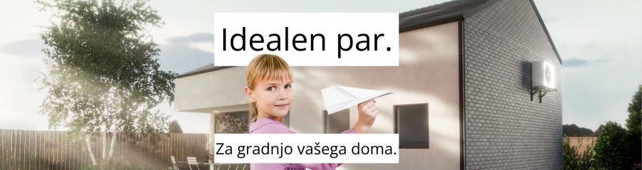 deklica s papirnatim letalom, hišo, opeko | wienerberger