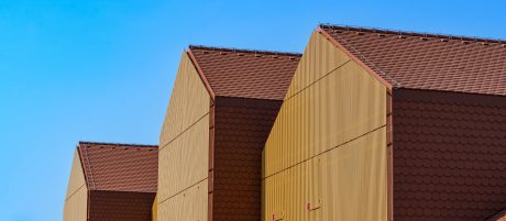 Bobrovec na fasadi in strehi otroškega vrtca