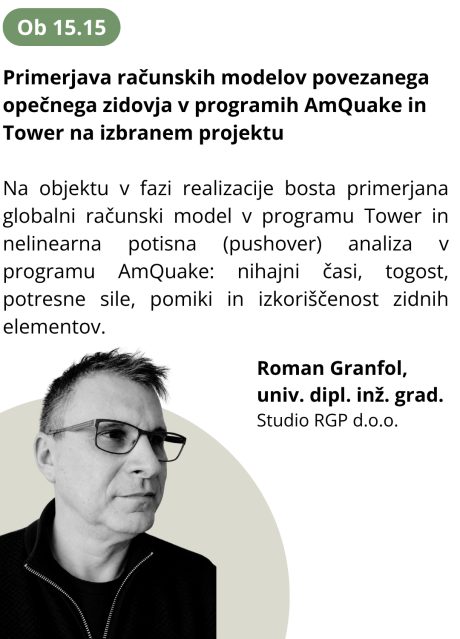 Roman Granfol,  univ. dipl. inž. grad.  Studio RGP d.o.o.