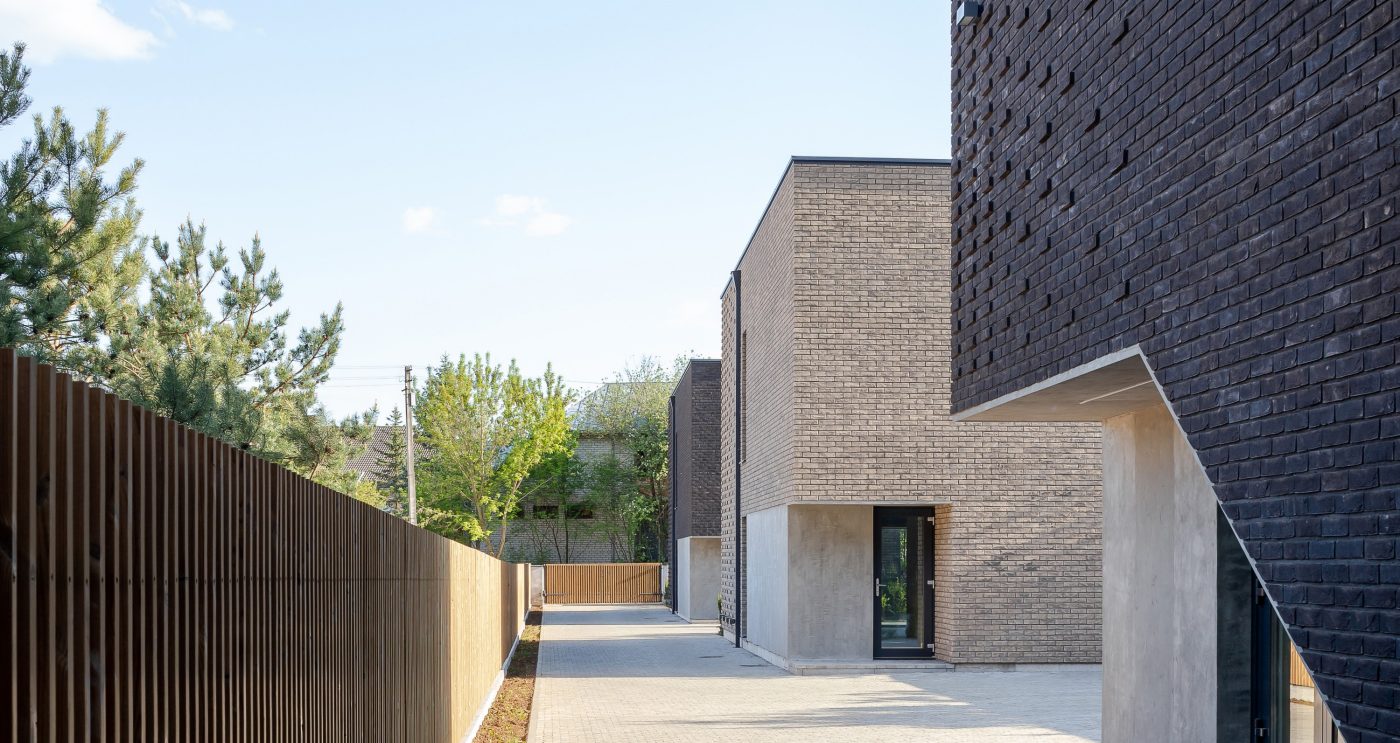 Three familiar living houses in Kaunas