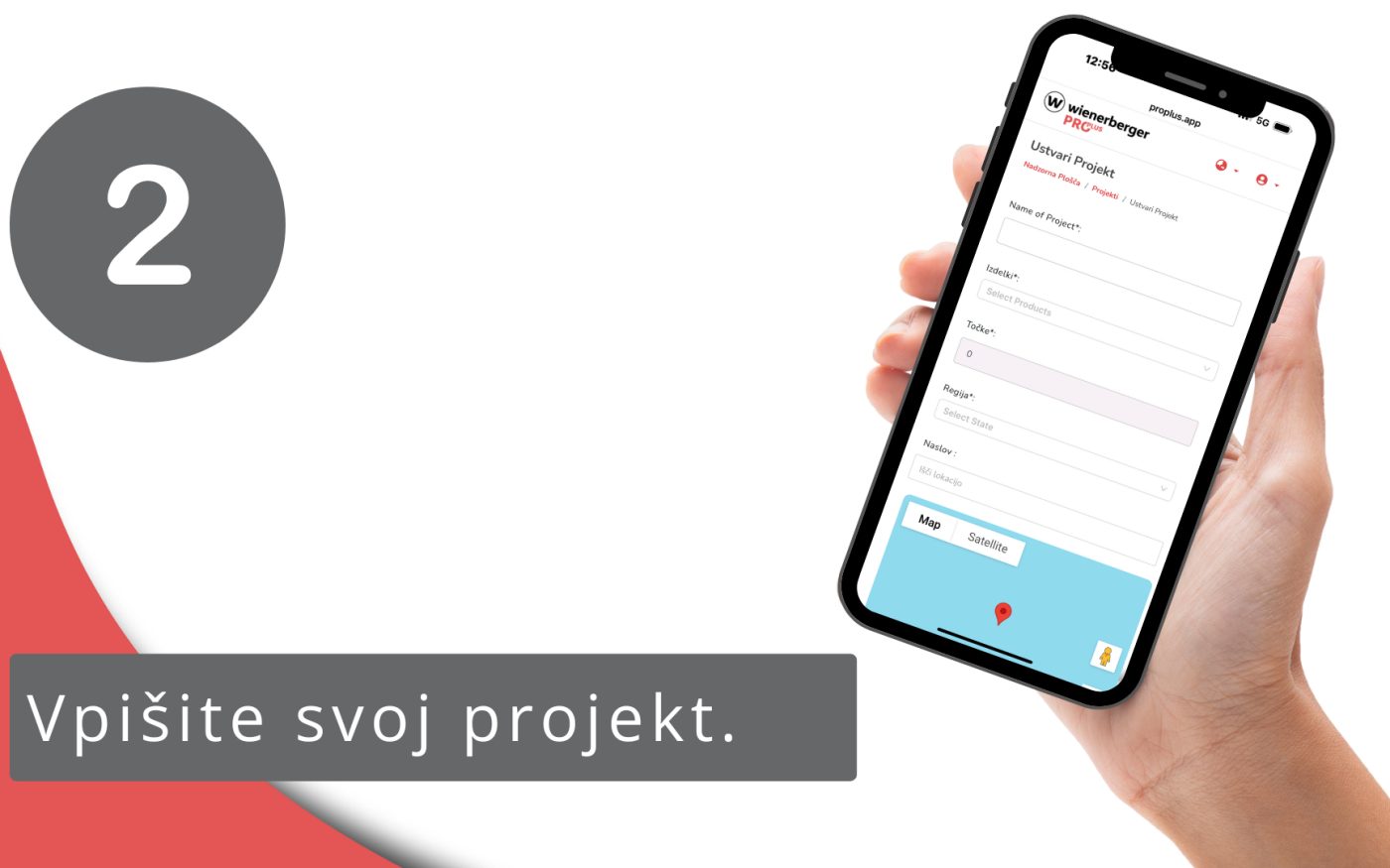 Korak 2 k članitvi v PROplus program - VPIS PROJEKTA | wienerberger