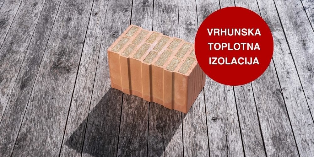 IZO Profi brušena opeka z integrirano toplotno izolacijo