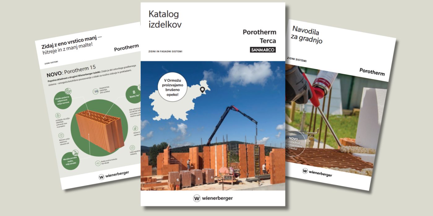 Katalog in Navodila za gradnjo s Porotherm opeko | wienerberger
