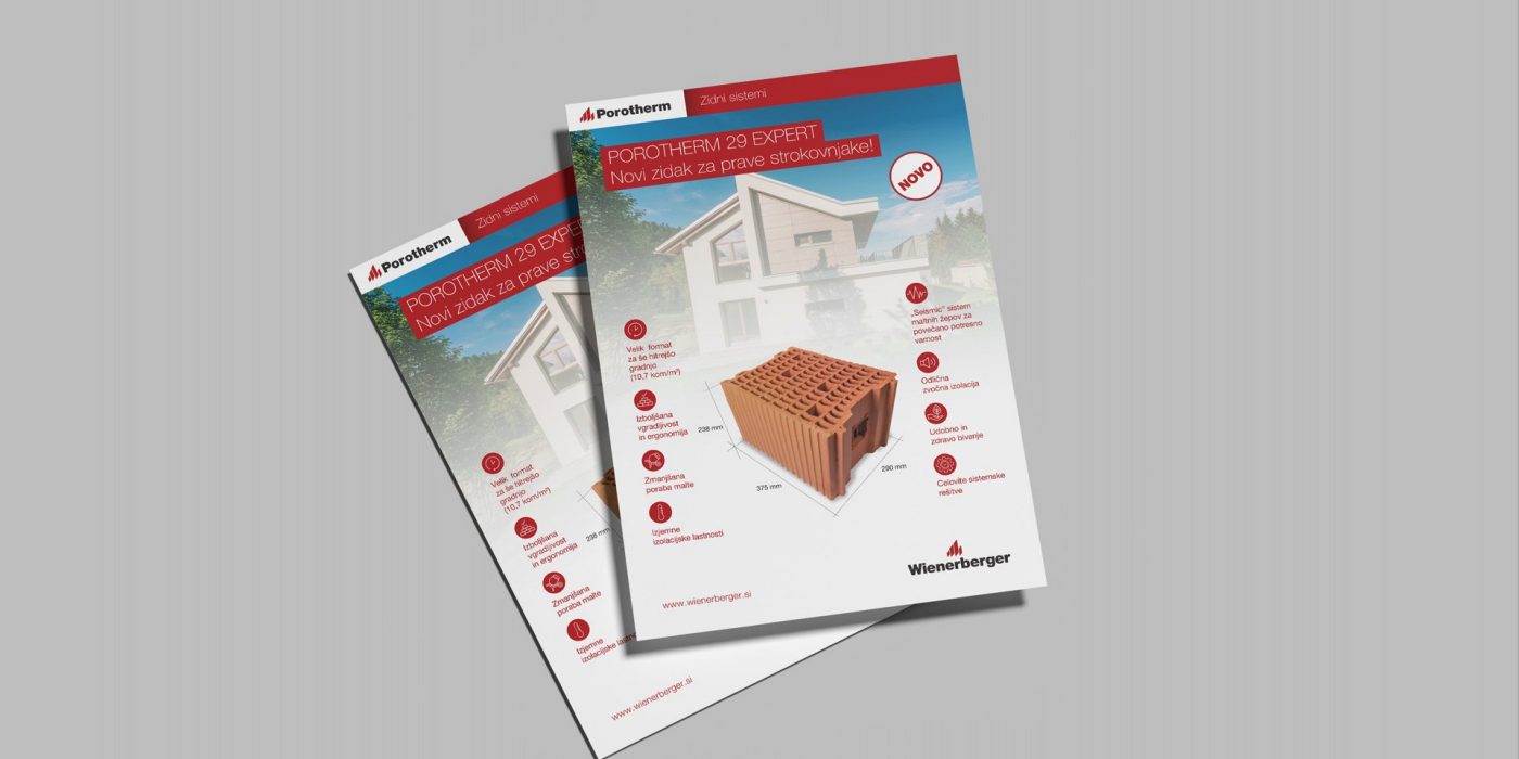 Letak Porotherm 29 Expert  - Wienerberger