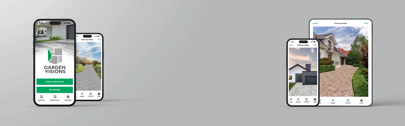 Semmelrock aplikacija za vizualizacijo vrta ali dvorišča