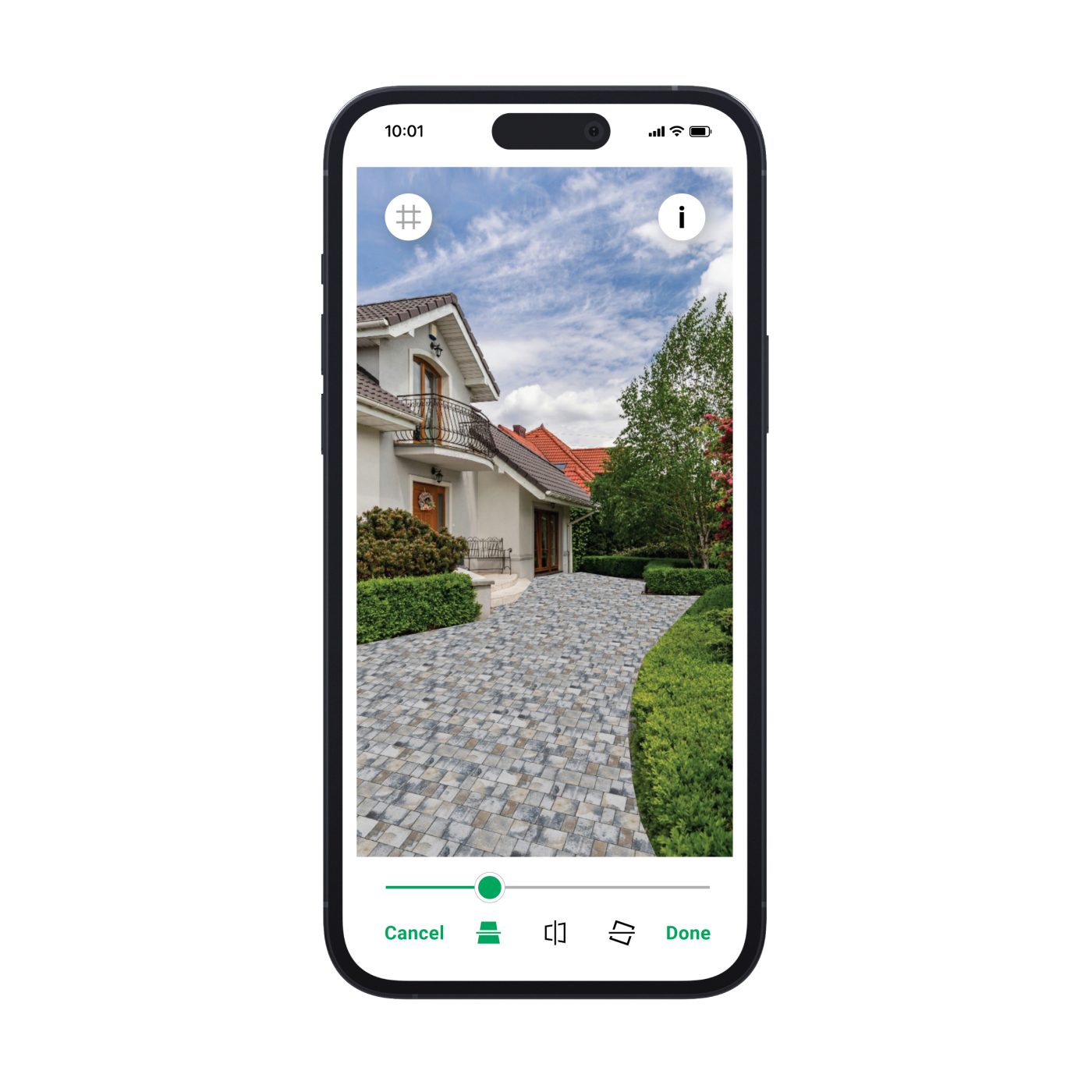 GadenVision aplikacija, zoomiranje območja - Semmelrock, Wienerberger
