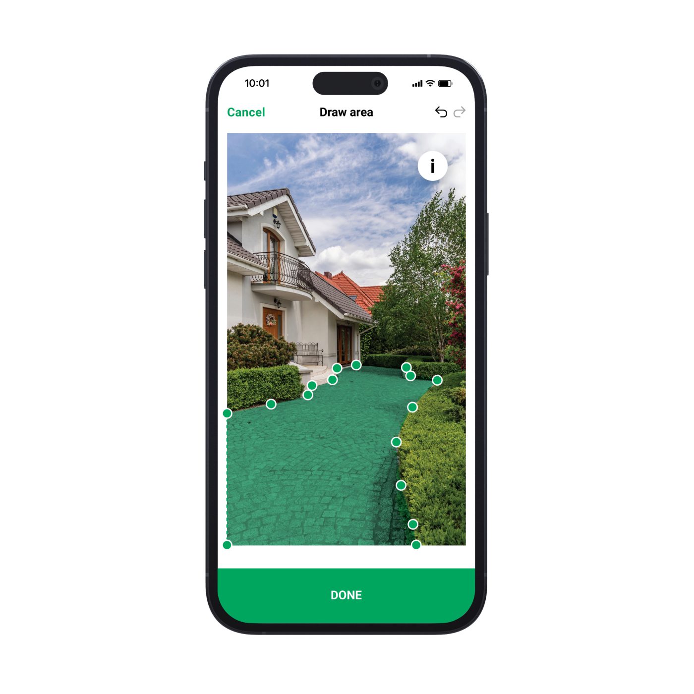 GadenVision aplikacija, naložite fotografijo - Semmelrock, Wienerberger