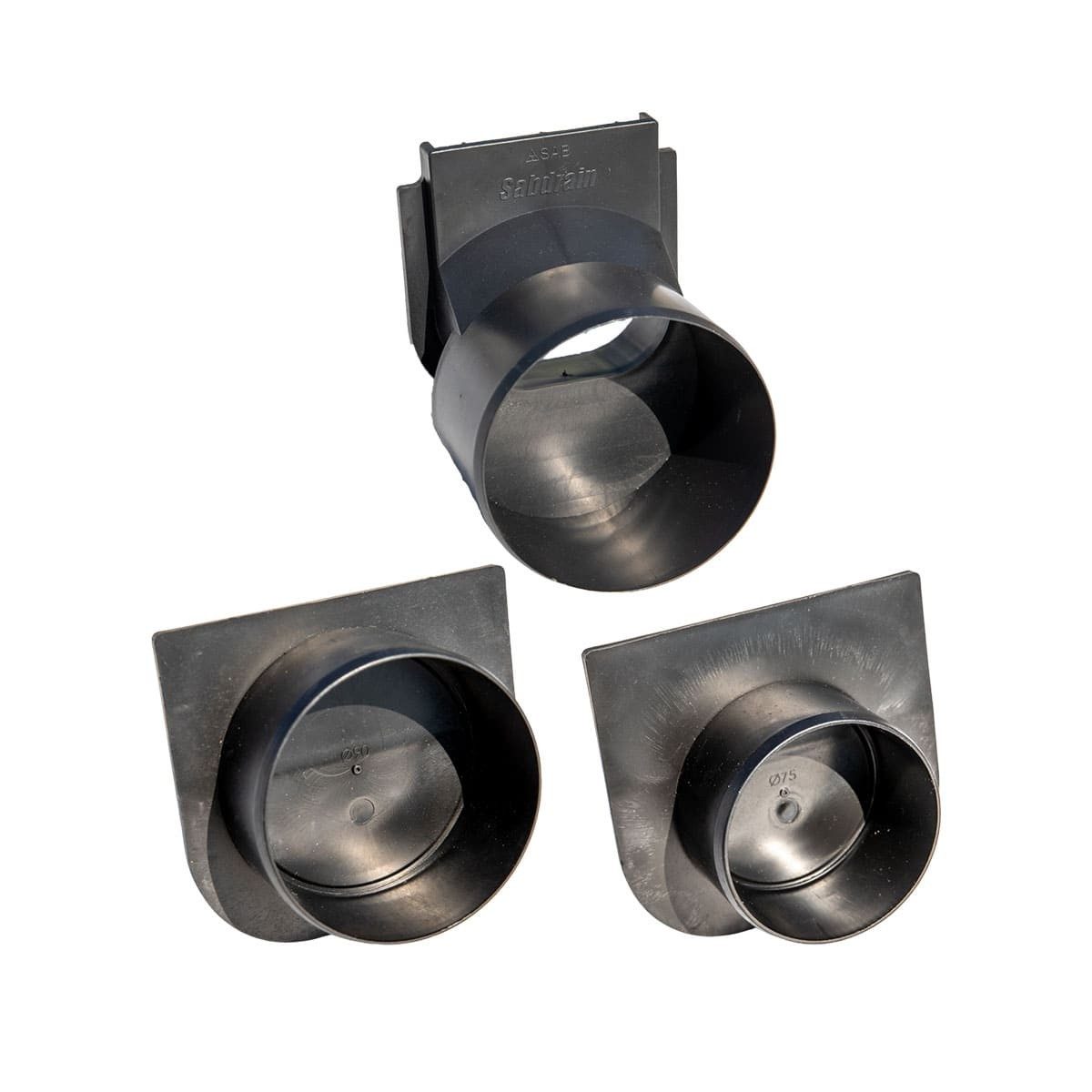 SemDrain Zaključna stena z izlivom