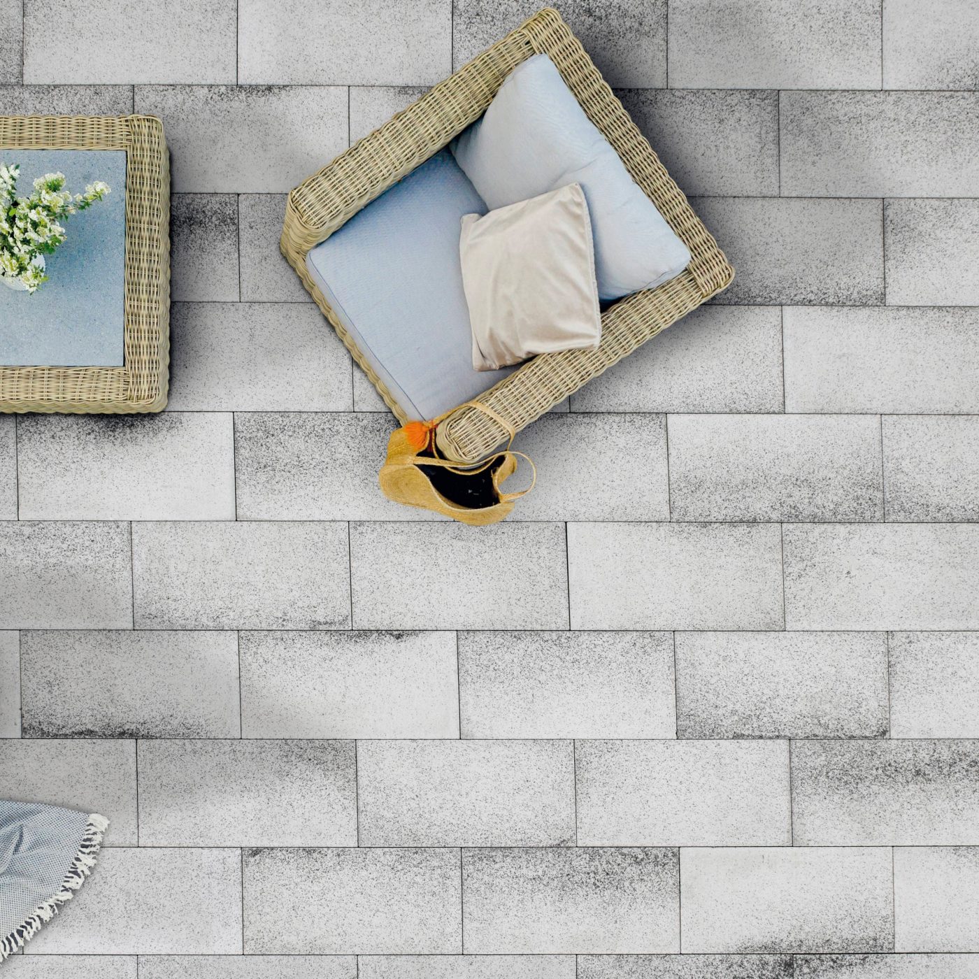 Umbriano plošče granitno sivo bela