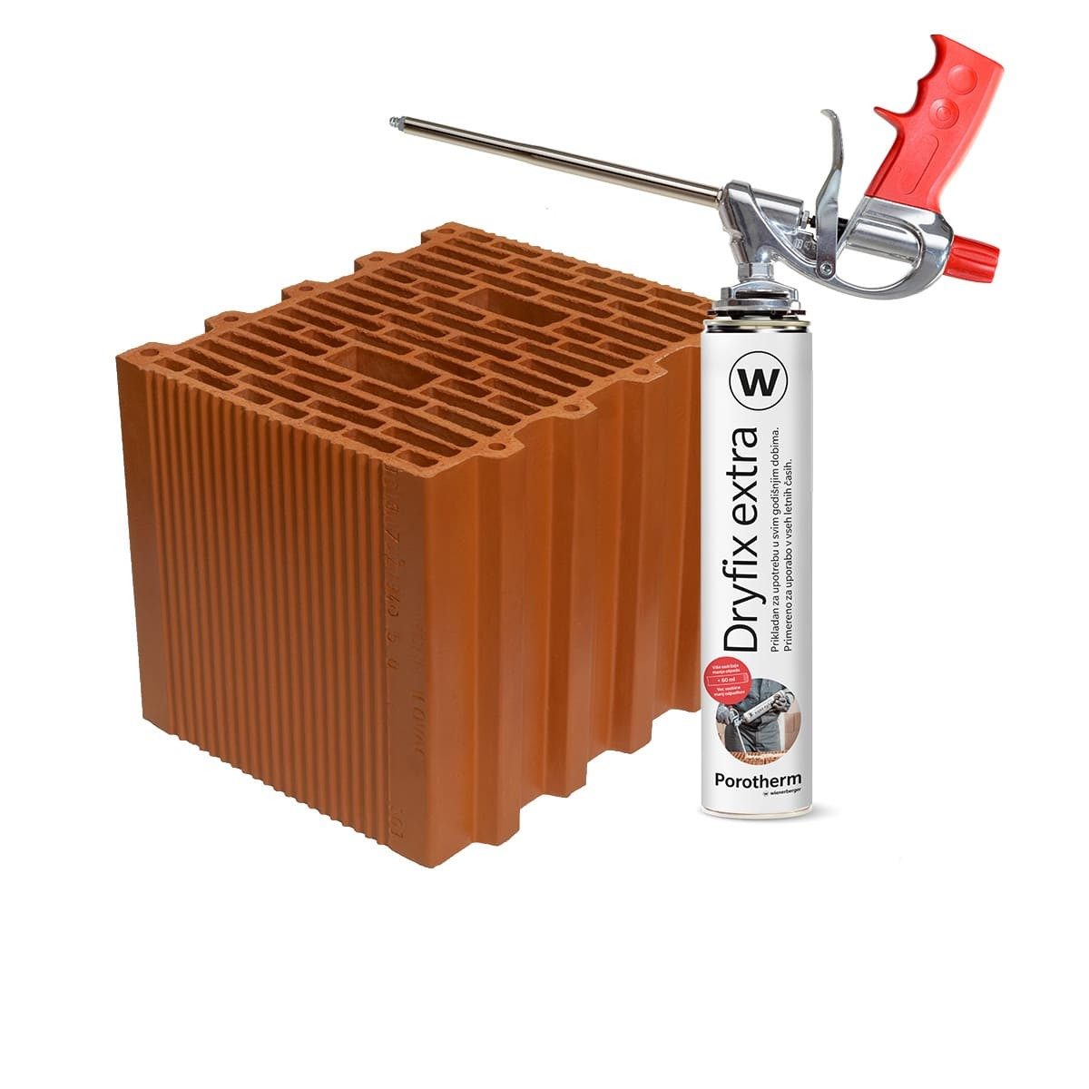 Porotherm 30 Profi - brušena blok opeka, cigla velikog formata za brzo zidanje uz Dryfix.extra ljepilo.