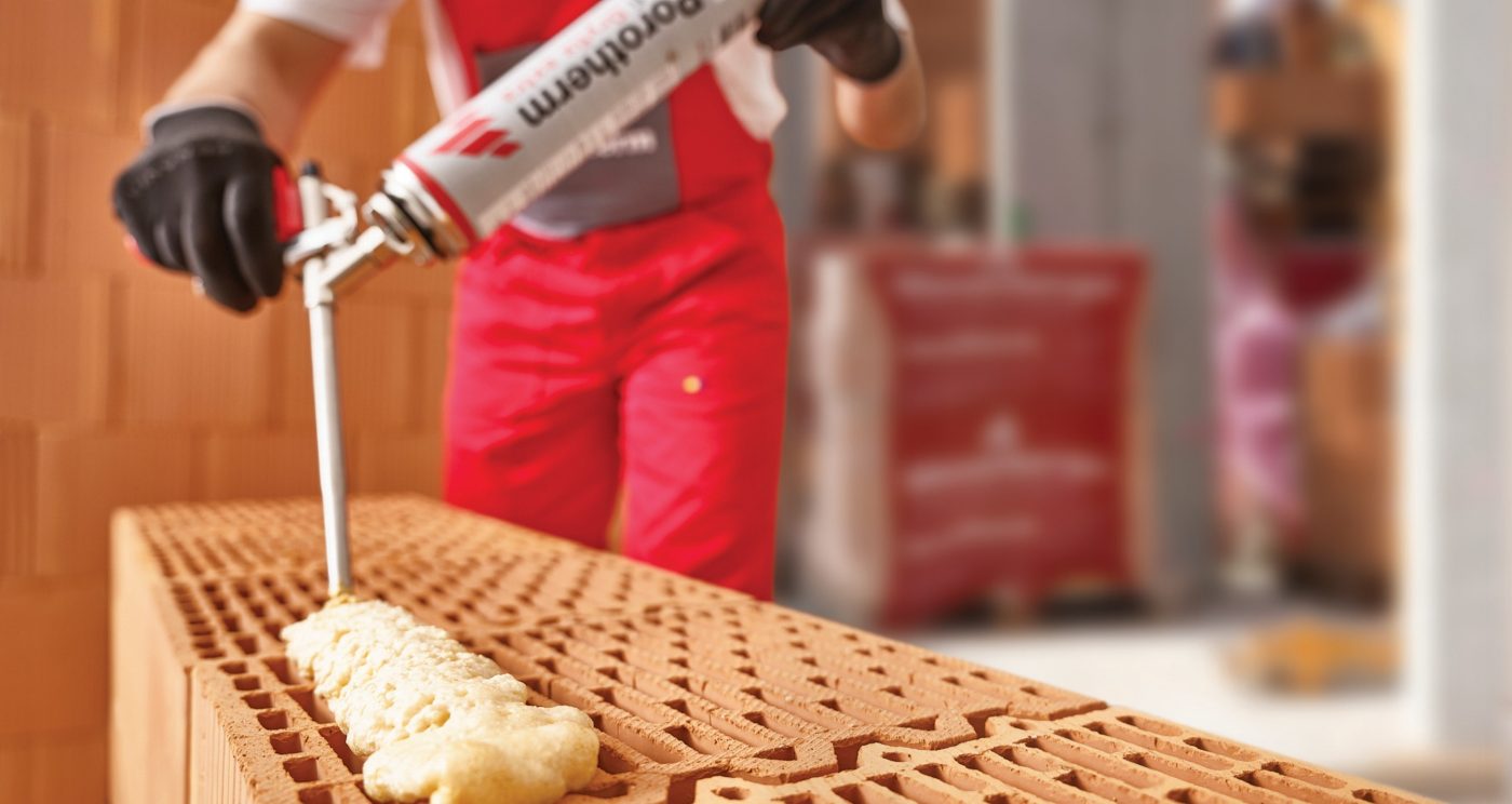 Лепене с Porotherm Profi Dryfix Extra 