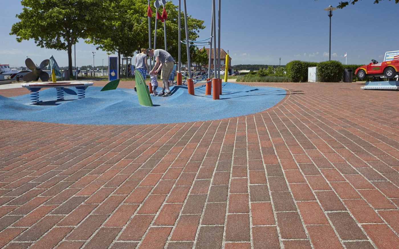 playground, lake, children, people,