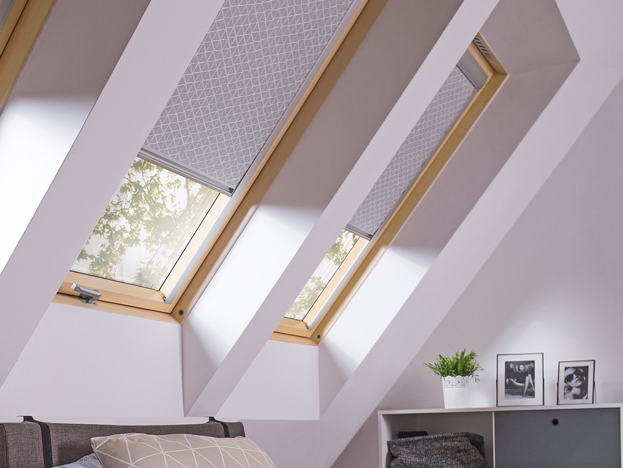 Tondach strešna okna v interierju